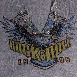 1986 Rock & Roll Tour The World women's top